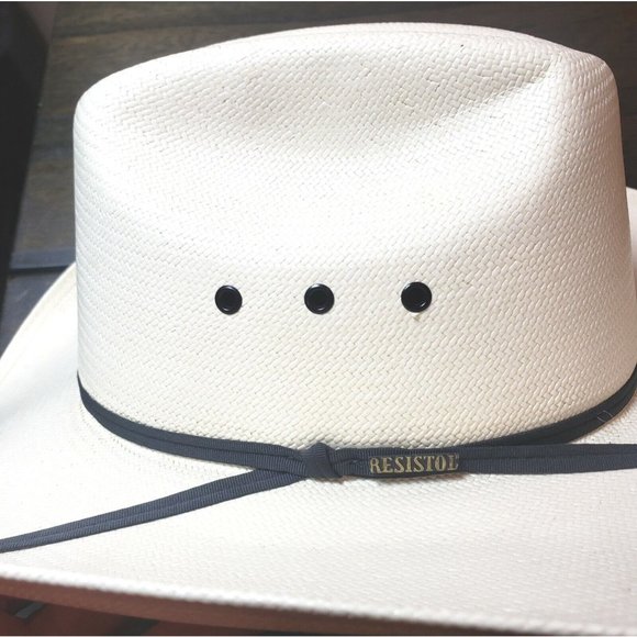 Resistol  Self Conforming Hat 8X Genuine Shantung Panama Straw Size 6 7/8 main image 7